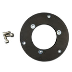 Lopolight Circular Baseplate f/Horizontal Mount Lights black aluminum