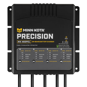 Minn Kota On-Board Precision Charger MK-460 PCL 4 Bank x 15 AMP LI Optimized Charger [1834604] - BuoyMart.com  Battery Chargers Minn Kota