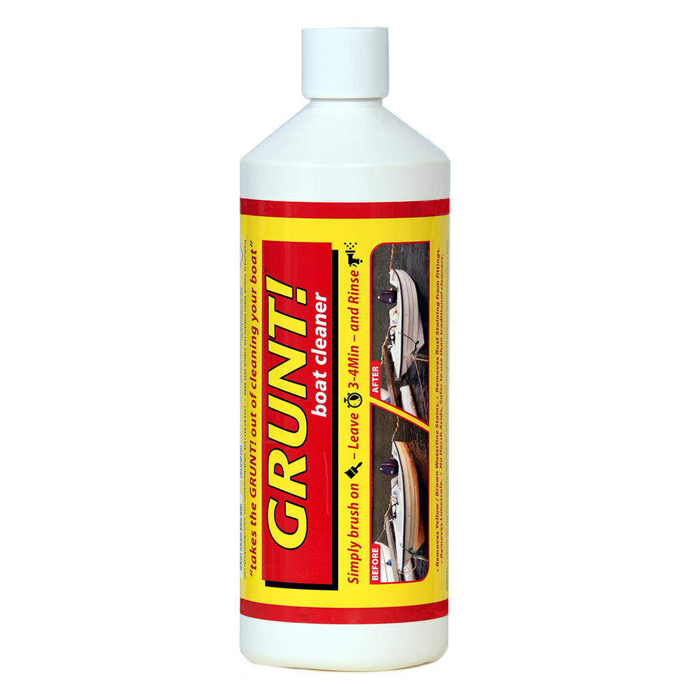 GRUNT! 32oz Boat Cleaner - Removes Waterline  Rust Stains [GBC32] - BuoyMart.com  Cleaning GRUNT!