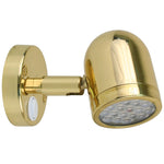 Scandvik LED Brass Reading Light - 10-30V [19052P] - BuoyMart.com  Interior / Courtesy Light Scandvik