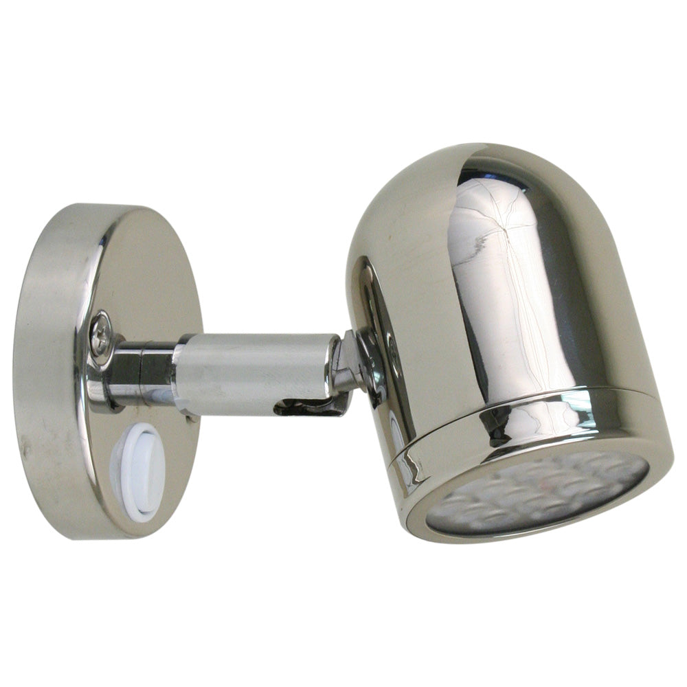 Scandvik LED 304 Stainless Steel LED Reading Light - 8-30V [19053P] - BuoyMart.com  Interior / Courtesy Light Scandvik