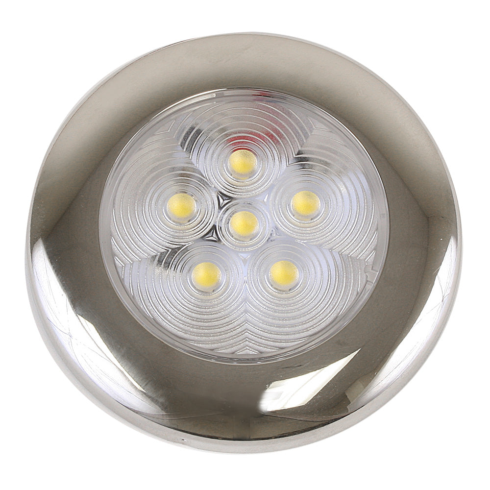 Scandvik B3 Downlight Surface Mount - Cool White - SS Trim - IP67 - 12/24V [41320P] - BuoyMart.com  Dome/Down Lights Scandvik