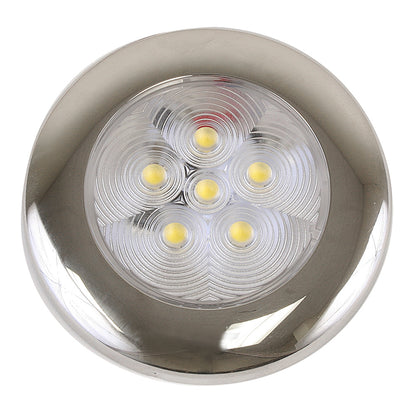 Scandvik B3 Downlight Surface Mount - Cool White - SS Trim - IP67 - 12/24V [41320P] - BuoyMart.com  Dome/Down Lights Scandvik