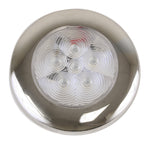 Scandvik B3 Downlight Surface Mount - Blue - SS Trim - IP67 - 12/24V [41321P] - BuoyMart.com  Dome/Down Lights Scandvik
