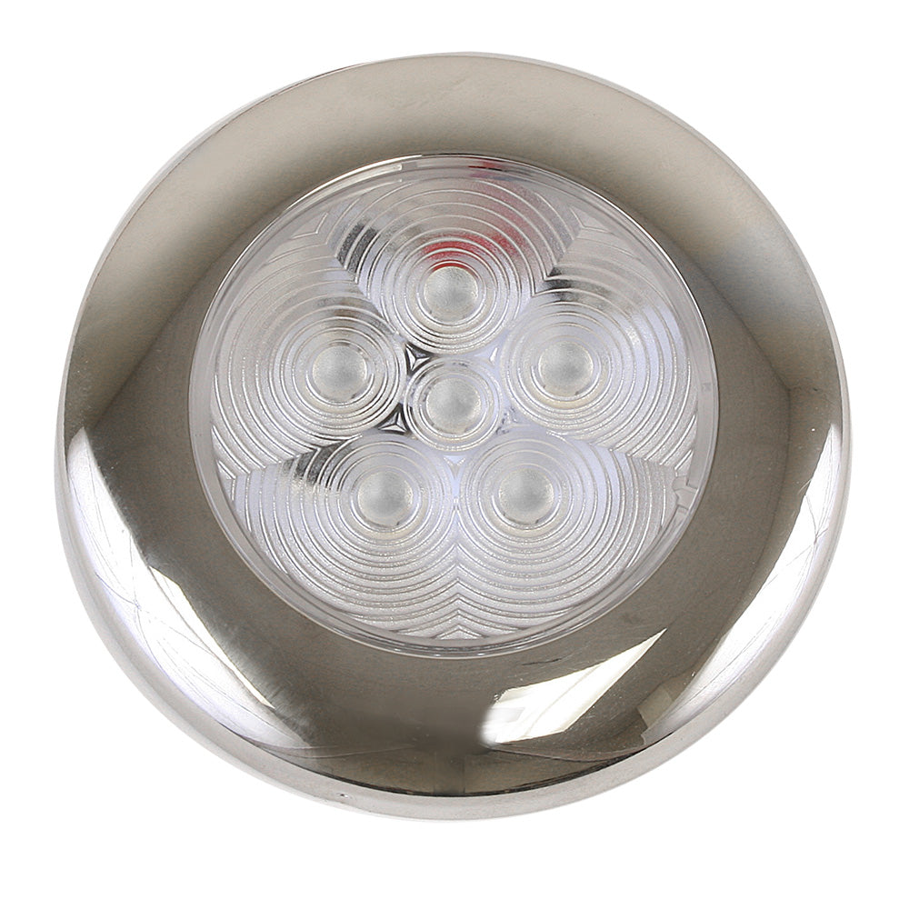 Scandvik B3 Downlight Surface Mount - Blue - SS Trim - IP67 - 12/24V [41321P] - BuoyMart.com  Dome/Down Lights Scandvik