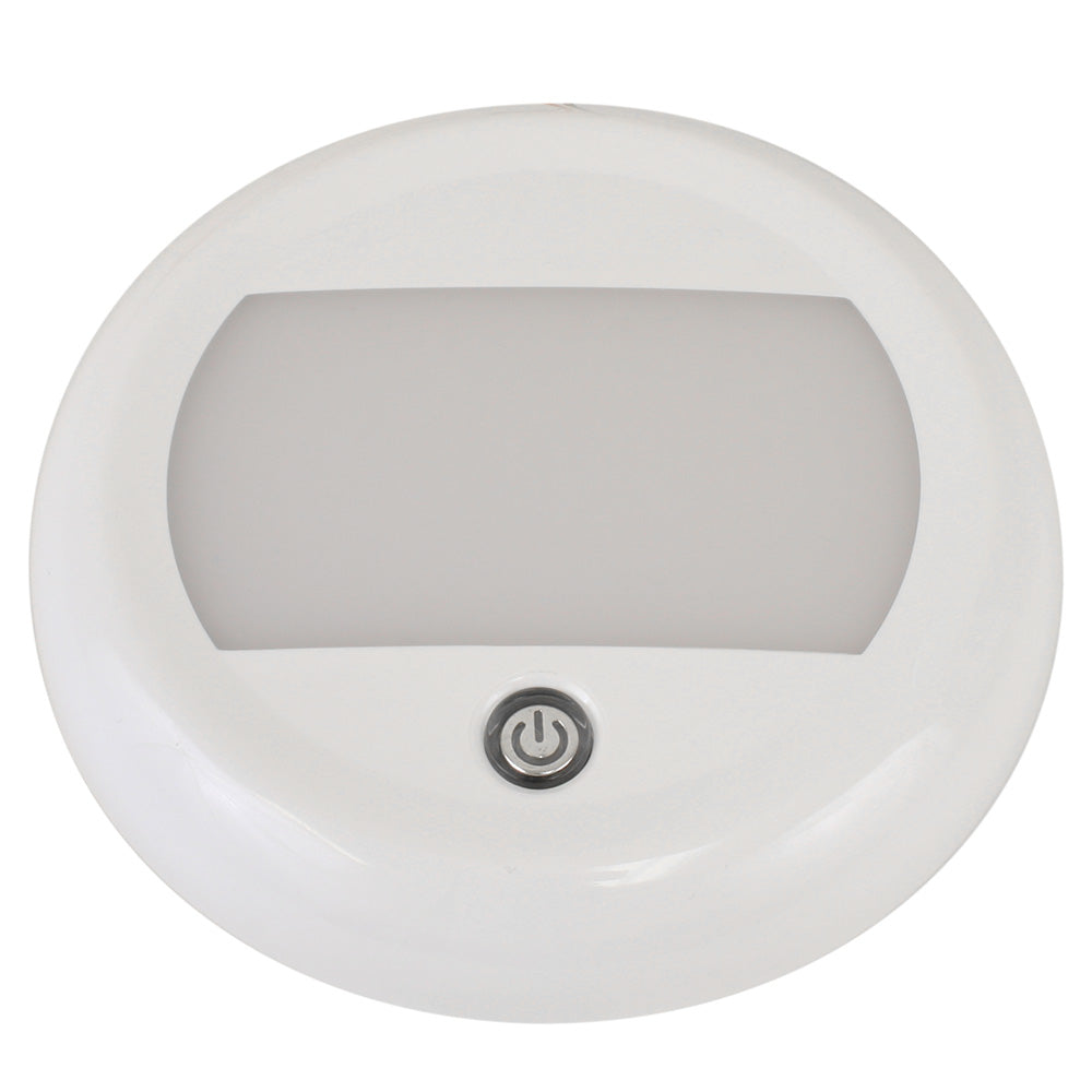 Scandvik 5" Dome Light w/Switch  3 Stage Dimming - 10-30V - IP67 [41323P] - BuoyMart.com  Dome/Down Lights Scandvik