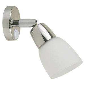 Scandvik SS Reading Light w/Frosted Glass Shade - 10-30V [41365P] - BuoyMart.com  Interior / Courtesy Light Scandvik