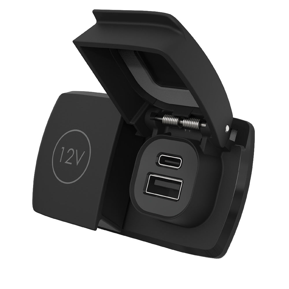 Scanstrut Flip Pro Duo - USB-A  USB-C w/12V Power Socket [SC-MULTI-F2] - BuoyMart.com  Accessories Scanstrut
