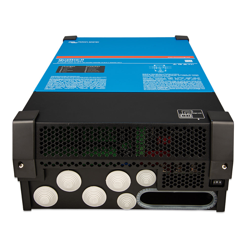 Victron Quattro-II - 12/3000 - 120-50/50 - 2X 120V [QUA122305130] - BuoyMart.com  Charger/Inverter Combos Victron Energy