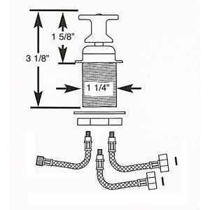Scandvik T-Handle Shower Mixer Control [10617P] - BuoyMart.com  Accessories Scandvik