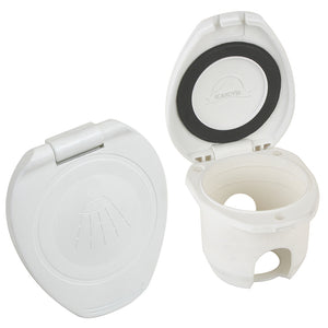 Scandvik Replacement White Cup  Cap f/Recessed Shower [12104P] - BuoyMart.com  Accessories Scandvik