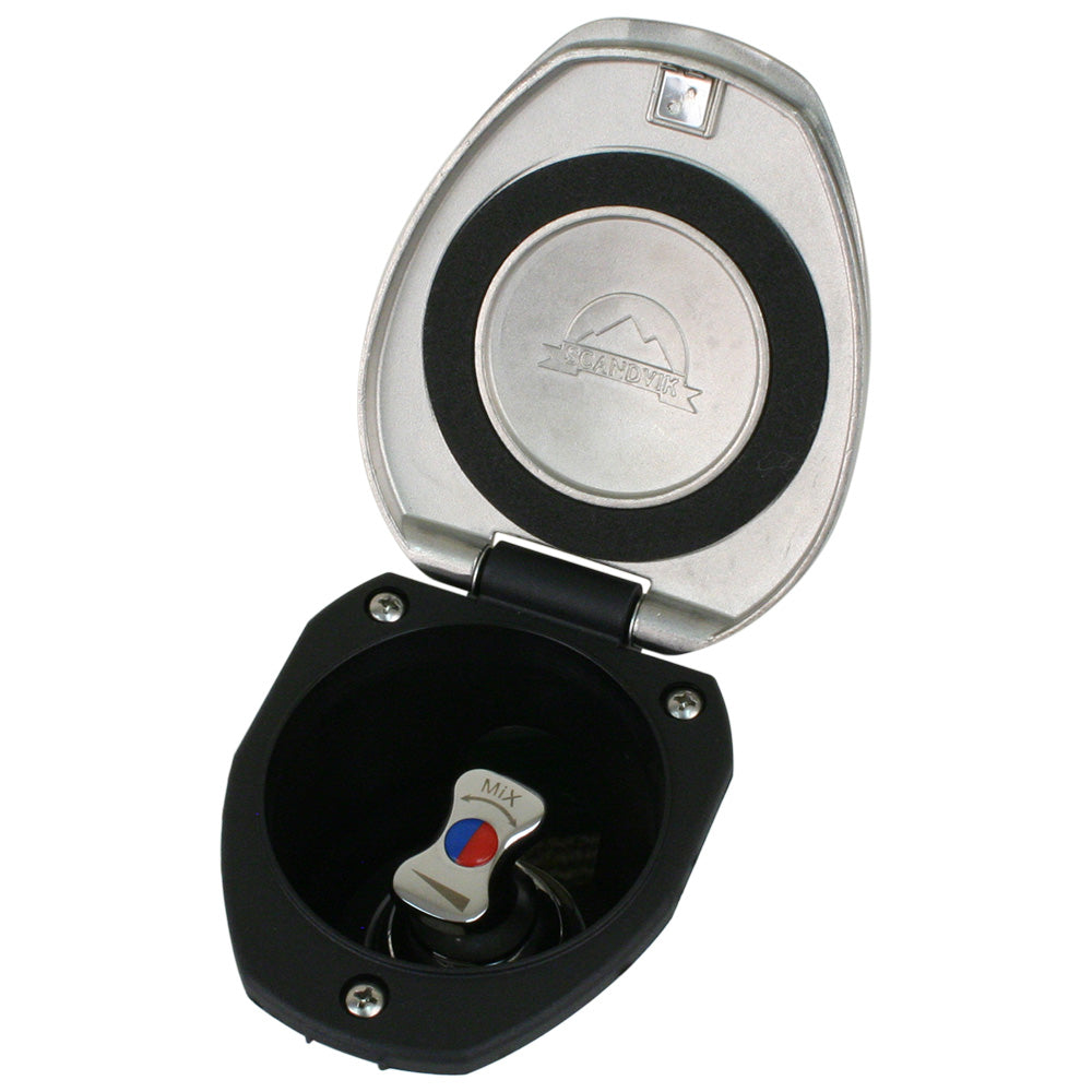 Scandvik Recessed T-Handle Mixing Valve - SS w/Black Cup [12127] - BuoyMart.com  Accessories Scandvik