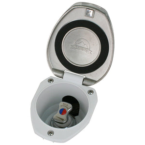 Scandvik Recessed T-Handle Mixing Valve - SS w/White Cup [12134] - BuoyMart.com  Accessories Scandvik