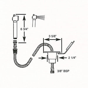Scandvik Recessed Transom Shower w/6 Hose - White [10055P] - BuoyMart.com  Accessories Scandvik