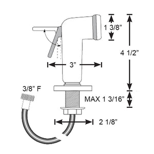 Scandvik Straight Handle Pull Out Sprayer - White w/6 Hose [10196P] - BuoyMart.com  Accessories Scandvik