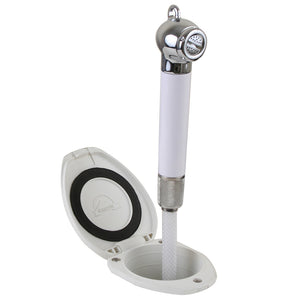 Scandvik Recessed Shower w/6 White Hose - Push-Button [12106P] - BuoyMart.com  Accessories Scandvik