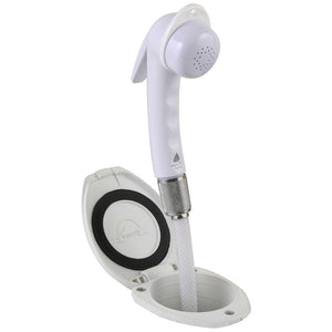 Scandvik Recessed Shower w/6 White Hose - Euro Trigger Sprayer [12107P] - BuoyMart.com  Accessories Scandvik