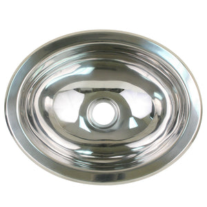 Scandvik Polished SS Oval Sink - 13.25" x 10.5" [10280] - BuoyMart.com  Accessories Scandvik