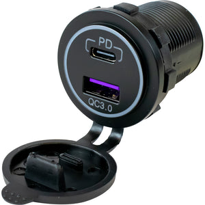 Sea-Dog USB 3.0  USB-C Power Socket w/Out Light [426510-1] - BuoyMart.com  Accessories Sea-Dog