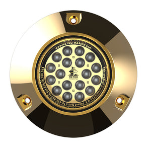 Metro Marine High-Output Submersible Underwater Light w/Intelligent Monochromatic LEDs - Blue, 90 Beam [F-BMR1-B3-90] - BuoyMart.com  Underwater Lighting Metro Marine