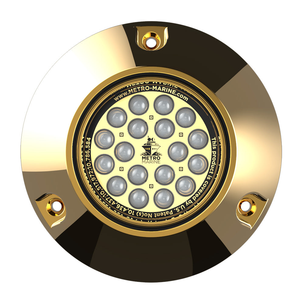 Metro Marine High-Output Submersible Underwater Light w/Intelligent Monochromatic LEDs - Green, 45 Beam [F-BMR1-G3-45] - BuoyMart.com  Underwater Lighting Metro Marine
