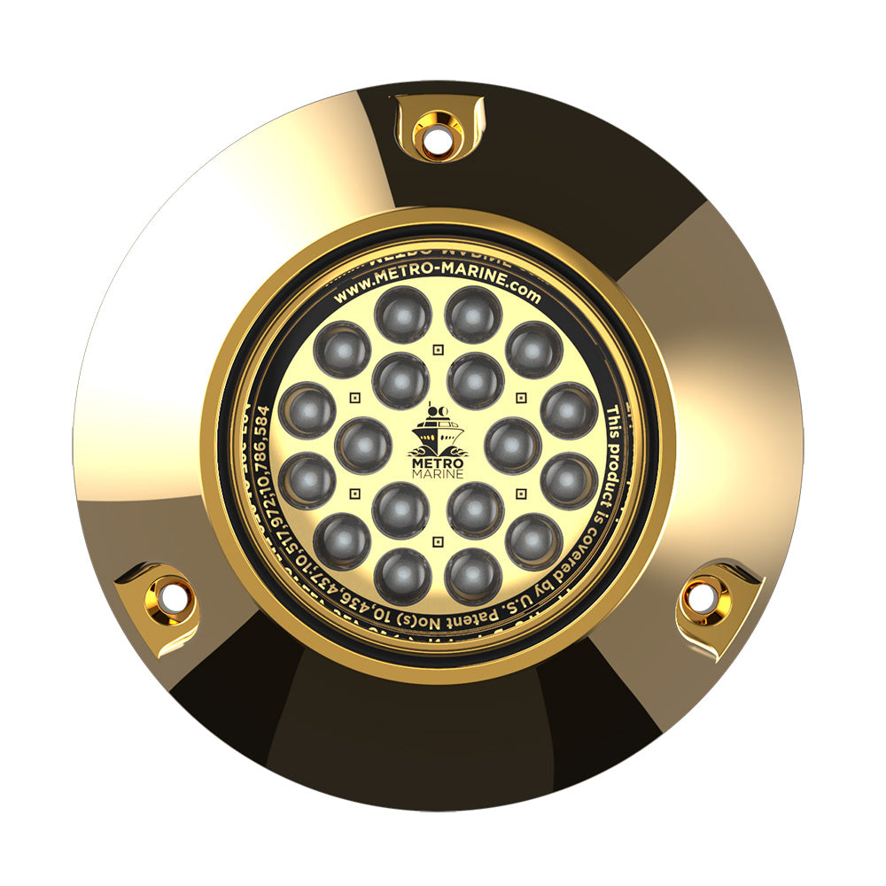 Metro Marine High-Output Submersible Underwater Light w/Intelligent Monochromatic LEDs - Green, 90 Beam [F-BMR1-G3-90] - BuoyMart.com  Underwater Lighting Metro Marine