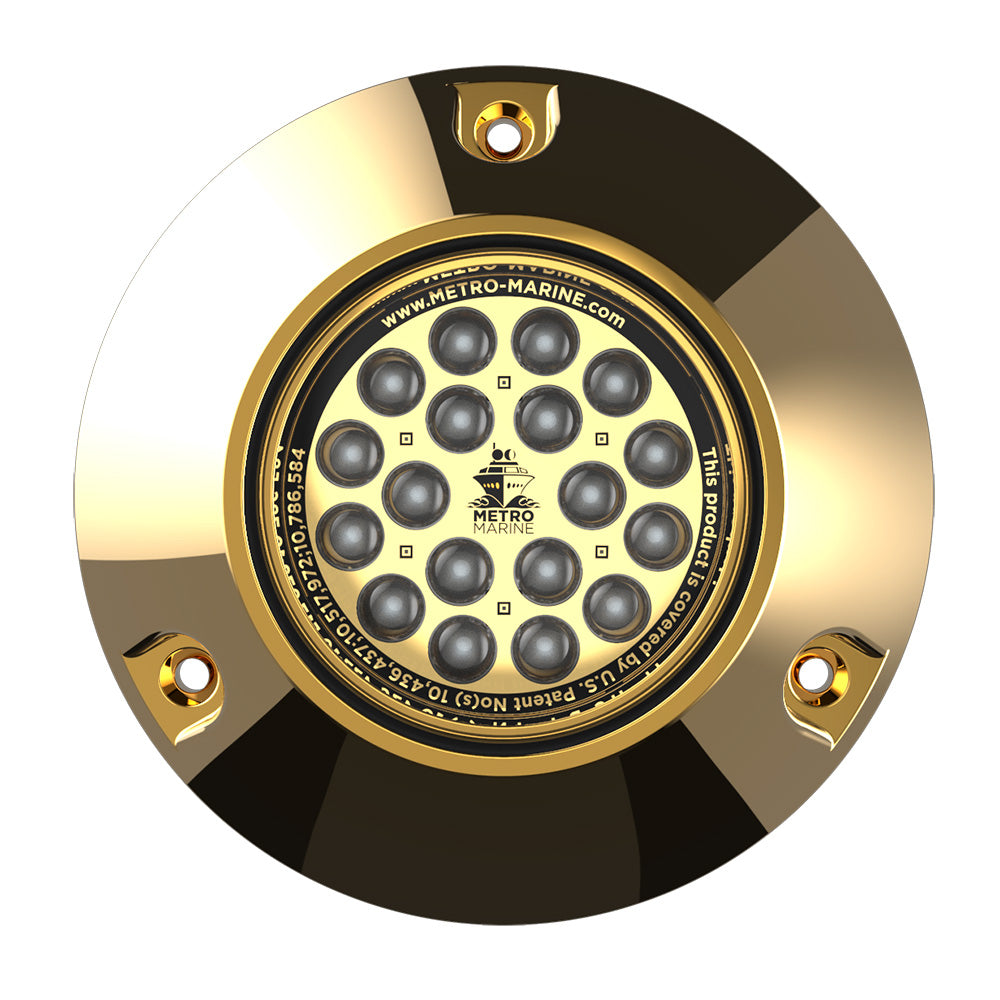 Metro Marine High-Output Submersible Underwater Light w/Intelligent Monochromatic LEDs - Aqua, 90 Beam [F-BMR1-A3-90] - BuoyMart.com  Underwater Lighting Metro Marine