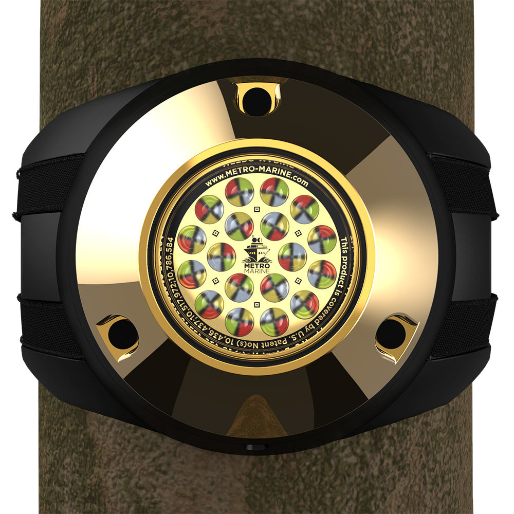 Metro Marine High-Output Piling Mount Underwater Light w/Intelligent Full Spectrum LEDs - RGBW, 45 Beam [F-PMR1-FS-45] - BuoyMart.com  Underwater Lighting Metro Marine