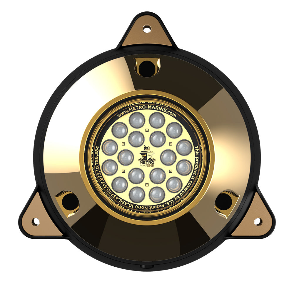 Metro Marine High-Output Surface Mount Underwater Light w/Intelligent Monochromatic LEDs - Green, 90 Beam [F-SMR1-G3-90] - BuoyMart.com  Underwater Lighting Metro Marine