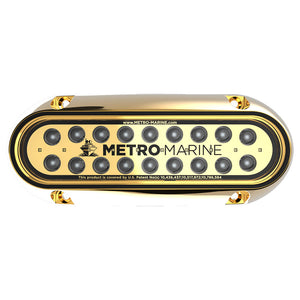 Metro Marine High-Output Elongated Underwater Light w/Intelligent Monochromatic LEDs - Blue, 90 Beam [F-BME1-H-B3-90] - BuoyMart.com  Underwater Lighting Metro Marine