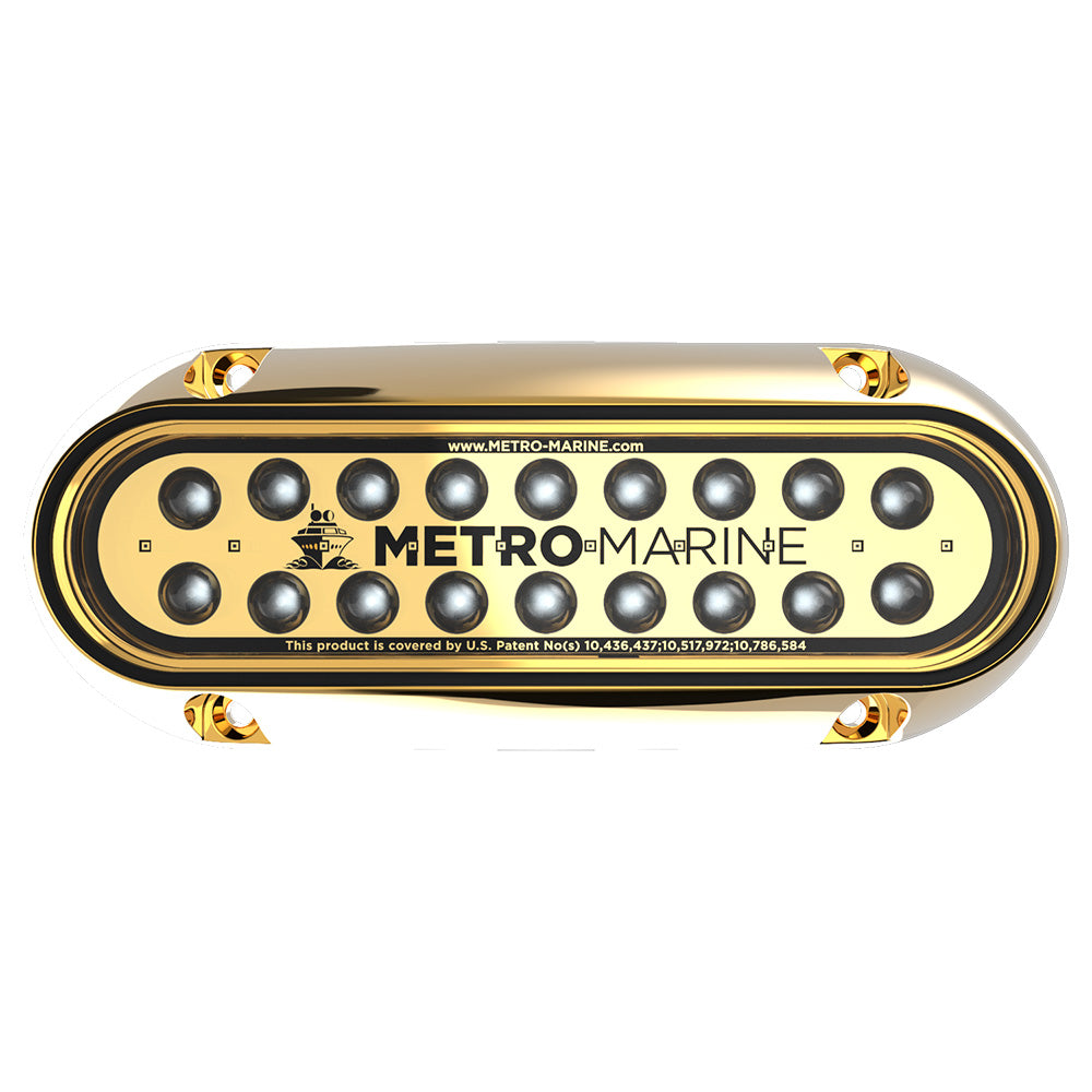 Metro Marine High-Output Elongated Underwater Light w/Intelligent Monochromatic LEDs - Green, 45 Beam [F-BME1-H-G3-45] - BuoyMart.com  Underwater Lighting Metro Marine