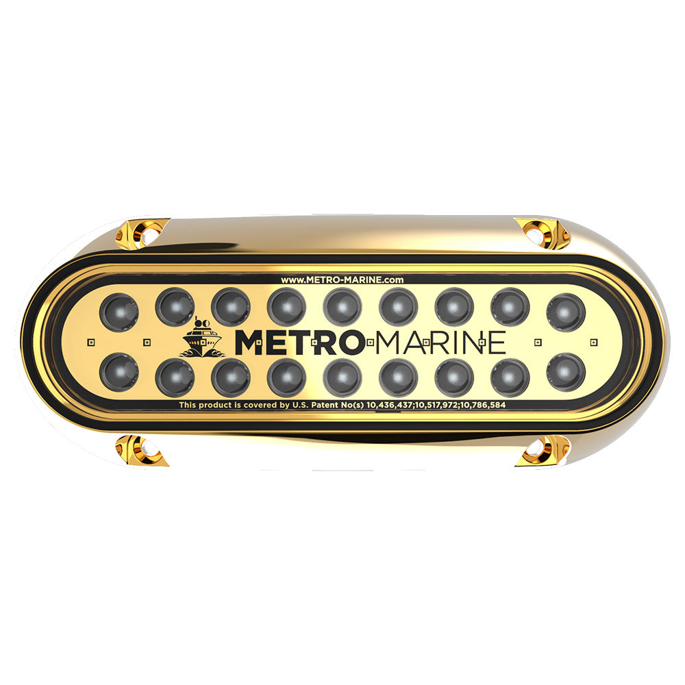Metro Marine High-Output Elongated Underwater Light w/Intelligent Monochromatic LEDs - Aqua, 90 Beam [F-BME1-H-A3-90] - BuoyMart.com  Underwater Lighting Metro Marine