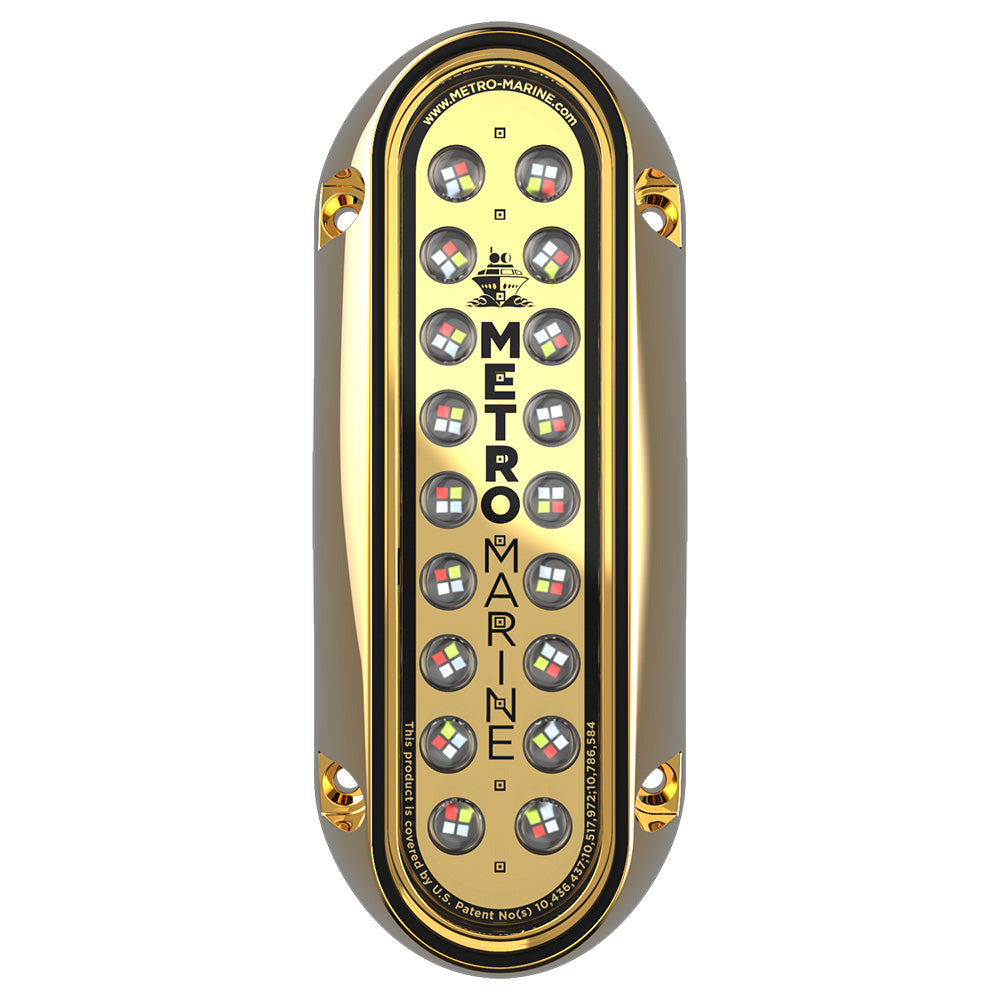 Metro Marine High-Output Elongated Vertical Mount Light w/Intelligent Full Spectrum LEDs - RGBW, 90 Beam [F-BME1-V-FS-90] - BuoyMart.com  Underwater Lighting Metro Marine