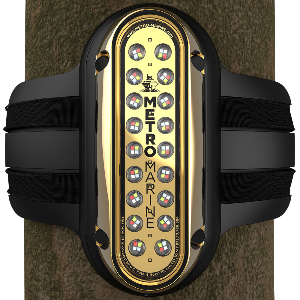 Metro Marine High-Output Vertical Piling Mount Light w/Intelligent Full Spectrum LEDs - RGBW, 90 Beam [F-PME1-V-FS-90] - BuoyMart.com  Underwater Lighting Metro Marine
