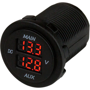 Sea-Dog Round Voltage Meter 5V-15VDC w/Rainbow Dial [421616-1] - BuoyMart.com  Accessories Sea-Dog