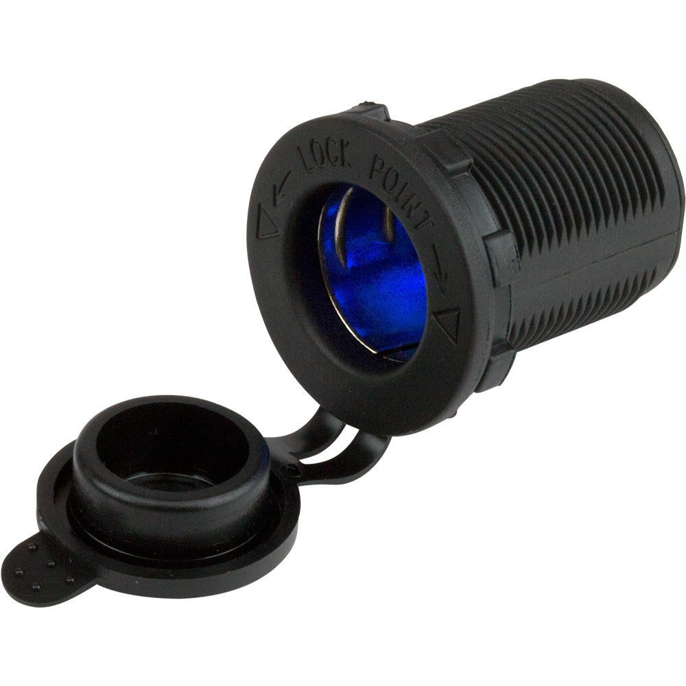 Sea-Dog 12V Power Socket w/Blue LEDs [426127-1] - BuoyMart.com  Accessories Sea-Dog