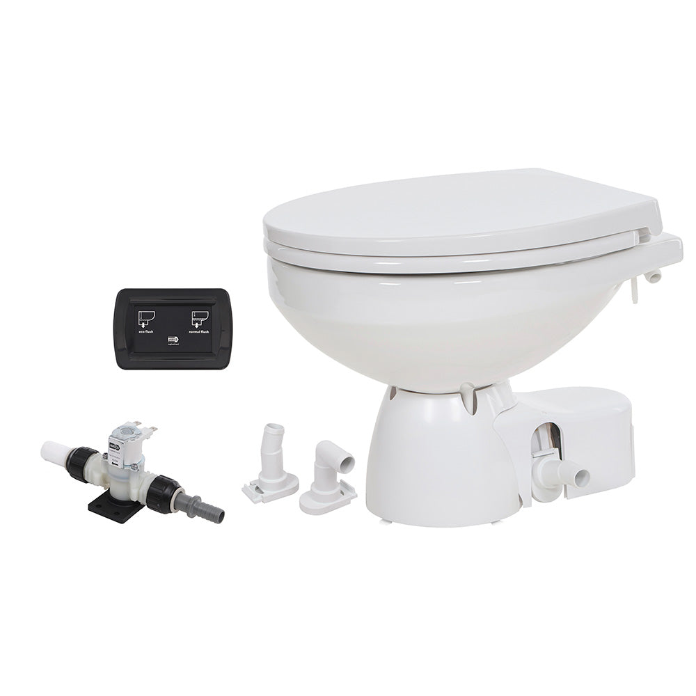 Jabsco Quiet Flush E2 Fresh Water Toilet Regular Bowl - 24V  Soft Close Lid [38045-4194RSP] - BuoyMart.com  Marine Sanitation Jabsco
