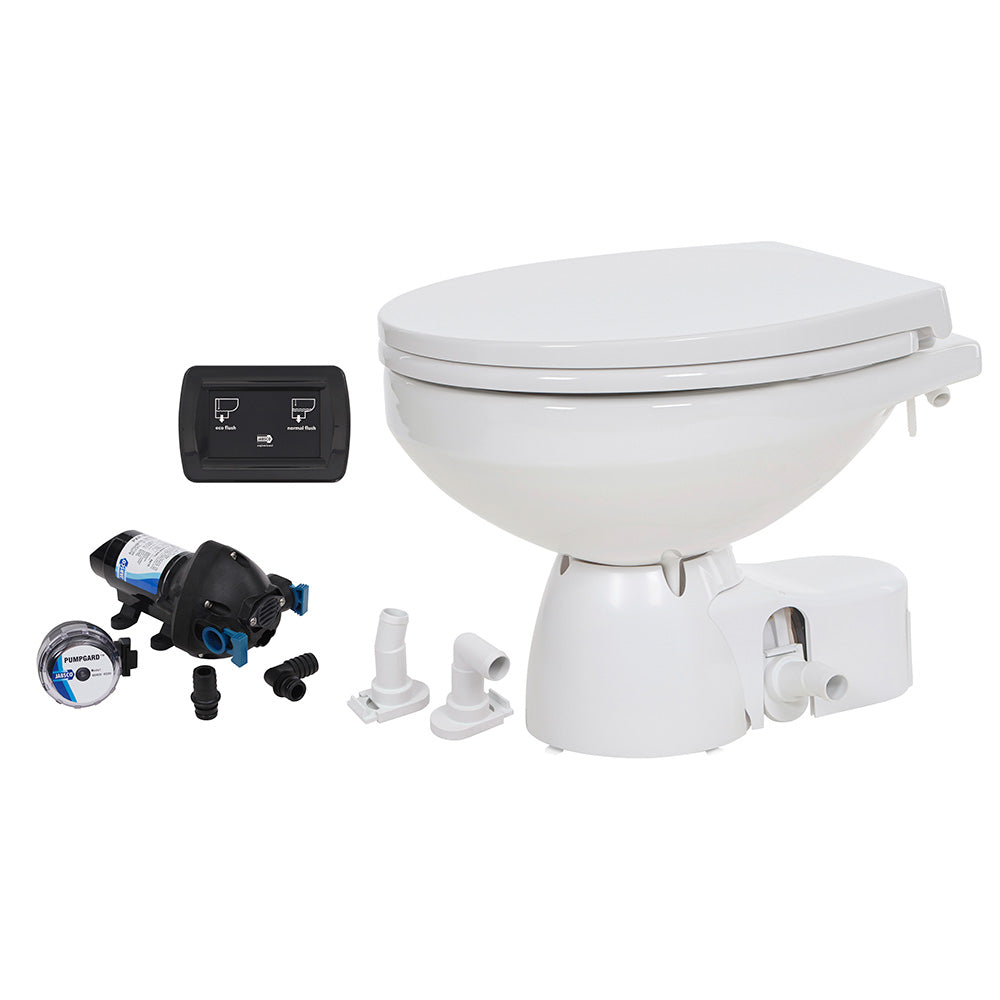 Jabsco Quiet Flush E2 Raw Water Toilet Regular Bowl - 12V  Soft Close Lid [38245-4192RSP] - BuoyMart.com  Marine Sanitation Jabsco