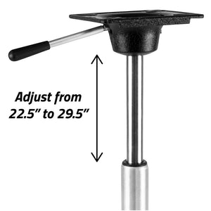 Wise King Pin Power Rise Pedestal - Adjusts 22.56" to 29.5" [8WD2002] - BuoyMart.com  Seating Wise Seats