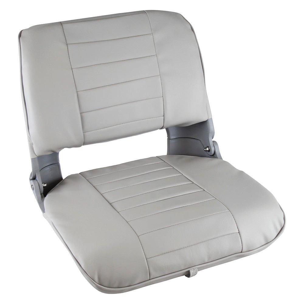 Wise Pro Style Clamshell Fold Down Fishing Seat - Grey [8WD135LS-717] - BuoyMart.com  Seating Wise Seats