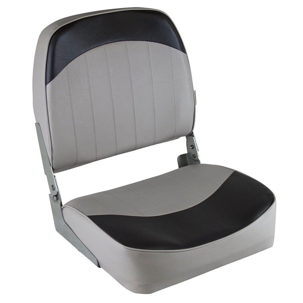 Wise Standard Low-Back Fishing Seat - Grey/Charcoal [8WD734PLS-664] - BuoyMart.com  Seating Wise Seats