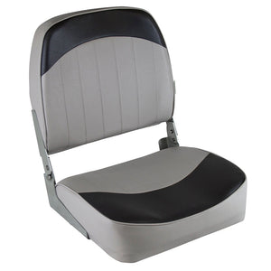 Wise Standard Low-Back Fishing Seat - Grey/Charcoal [8WD734PLS-664] - BuoyMart.com  Seating Wise Seats