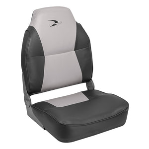 Wise Lund Style High-Back Fishing Seat - Grey/Charcoal [8WD640PLS-664] - BuoyMart.com  Seating Wise Seats