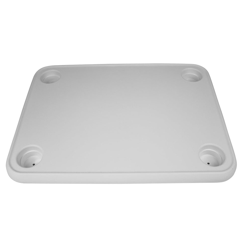 Wise White Rectangular Table - 4 Drink Holders w/Pedestal [8WD944] - BuoyMart.com  Seating Wise Seats