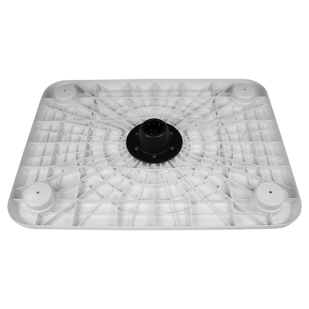 Wise White Rectangular Table - 4 Drink Holders w/Pedestal [8WD944] - BuoyMart.com  Seating Wise Seats