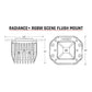RIGID Industries Radiance Scene - RGBW - Flush Mount - Pair [682153] - BuoyMart.com  Pods & Cubes RIGID Industries