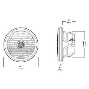 Roswell R1 6.5 Marine Speakers - Black - 80W RMS  160W Peak Power [C920-1601] - BuoyMart.com  Speakers Roswell Marine