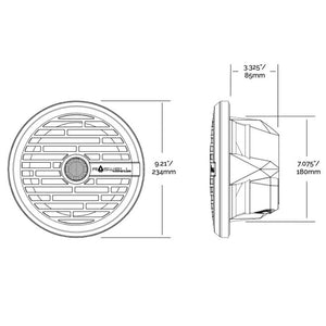 Roswell R1 8 Marine Speakers - Black - 100W RMS  200W Peak Power [C920-1611] - BuoyMart.com  Speakers Roswell Marine