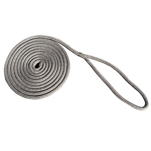 New England Rope 5/8" x 15 Nylon Double Braid Dock Line - Grey [5058-20-00015] - BuoyMart.com  Dock Line New England Ropes