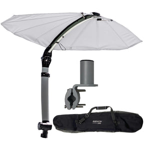 TACO ShadeFin Mini w/White Fabric - Bag  Round Rail Mount Kit [T10-4000-16] - BuoyMart.com  Biminis/Shades/Umbrellas TACO Marine